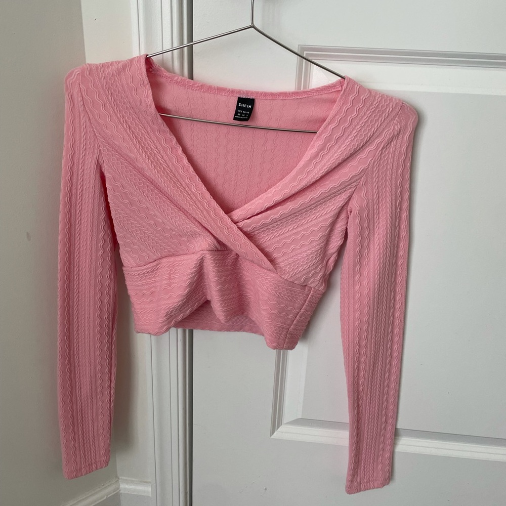 Sexy, but cute pink crop top